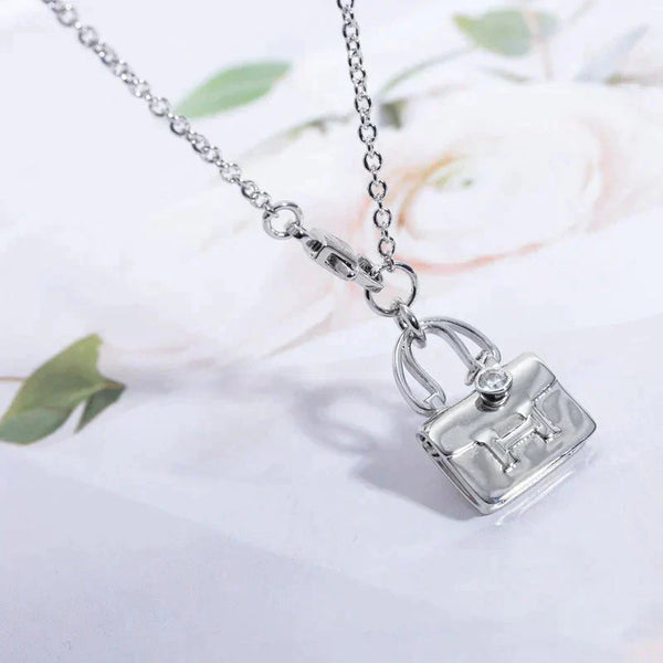 ˇShiny JewelryˇAMULETTE PEDANT SILVER NECKLACE
