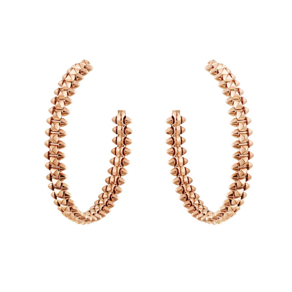 ˇShiny JewelryˇCLASH LARGE HOOP EARRINGS