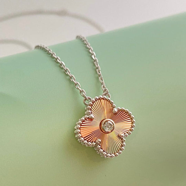 ˇShiny JewelryˇCLOVER 15MM DIAMOND LASER NECKLACE- CHRISTMAS 2024 SPECIAL EDITION