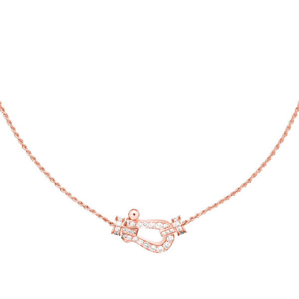 ˇShiny JewelryˇFORCE 10 PINK GOLD DIAMOND NECKLACE