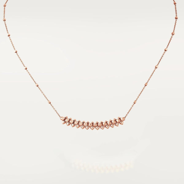 ˇShiny JewelryˇCLASH PINK GOLD NECKLACE
