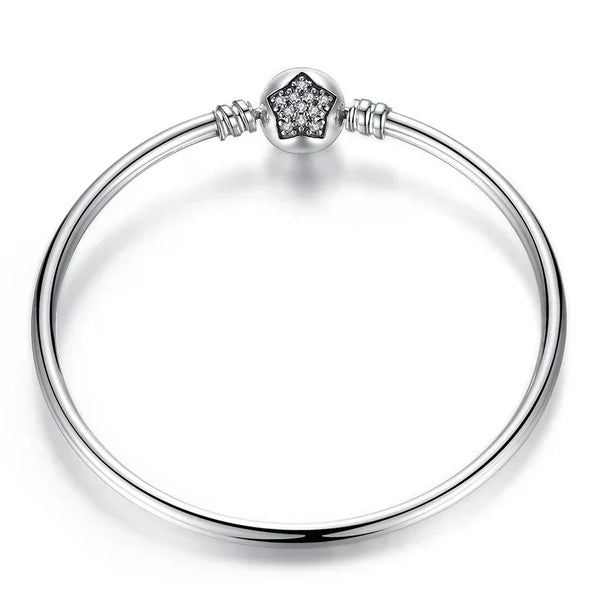 [SHINY]Snake Chain Bangle & Bracelet Pave Setting