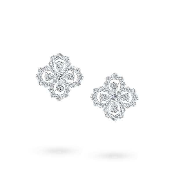 ˇShiny JewelryˇLOOP EARRINGS FULL MOTIF DIAMOND 16MM