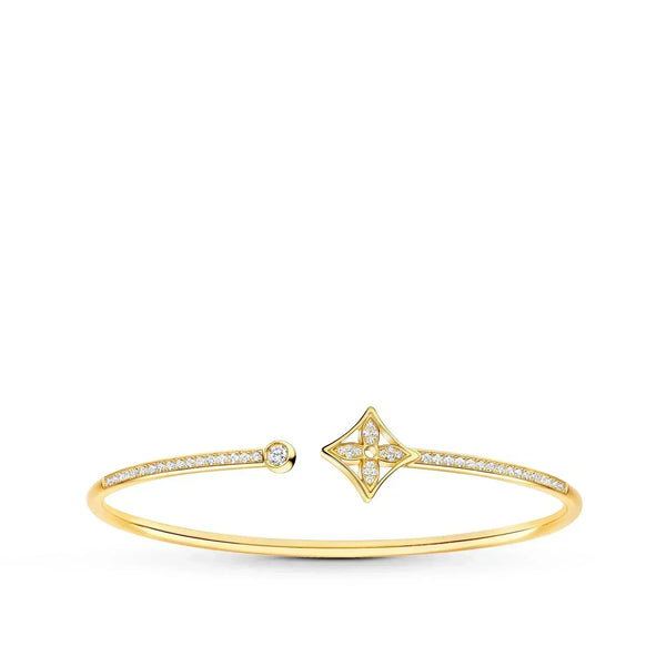 ˇShiny JewelryˇIDYLLE GOLD OPEN BRACELET DIAMOND PAVED